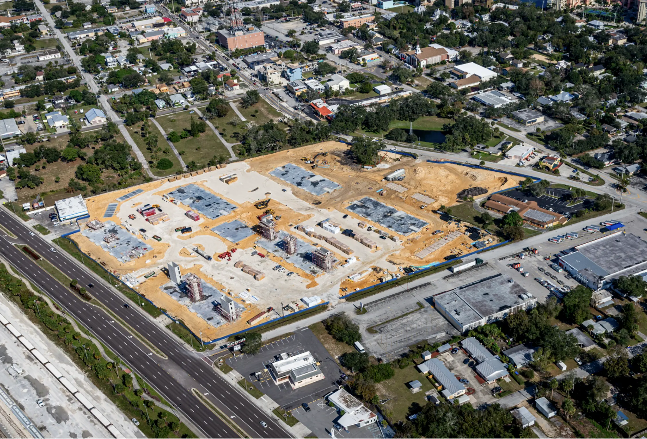 Madison Grove Rockledge Aerial in construction