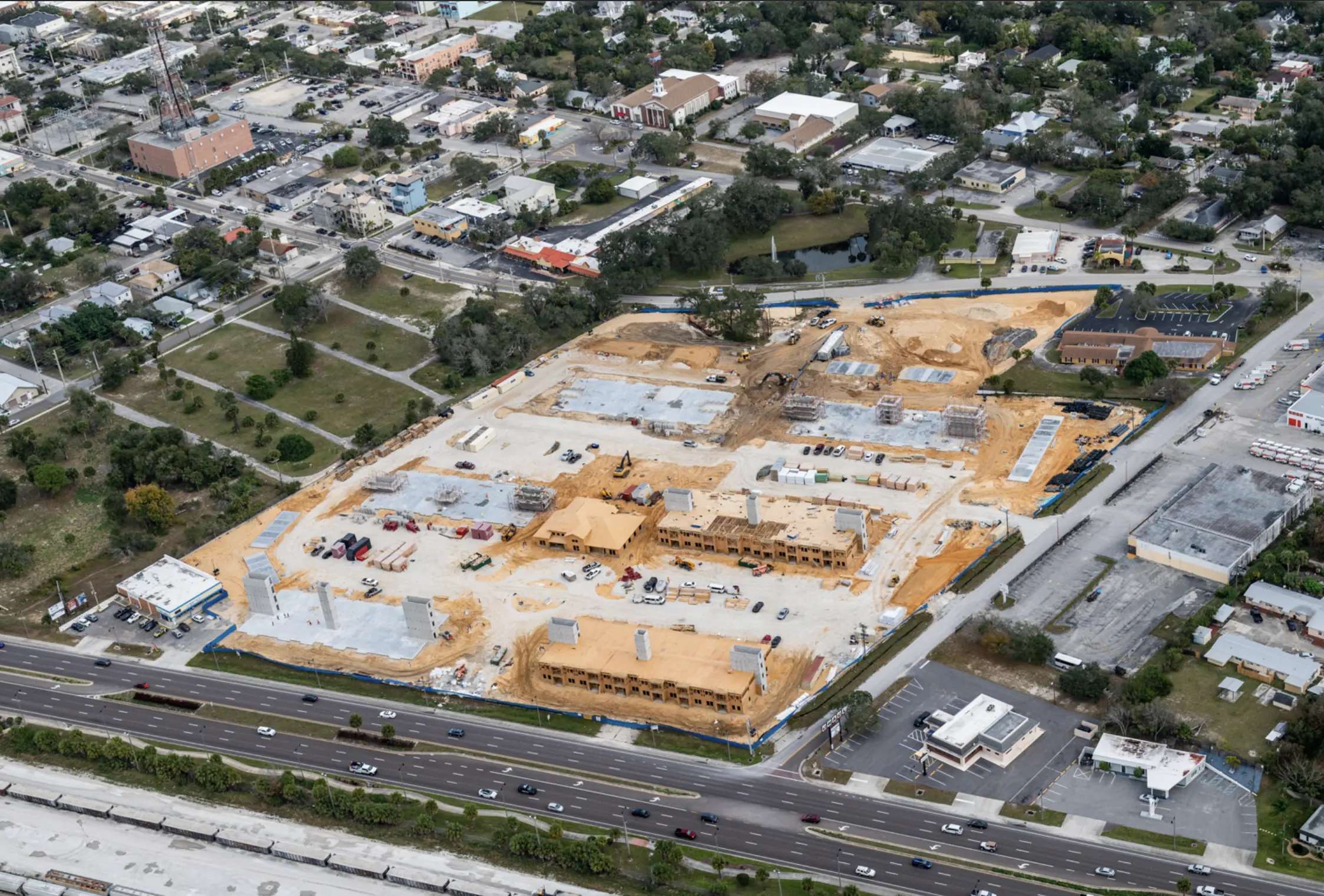 Madison Grove Rockledge Aerial in construction