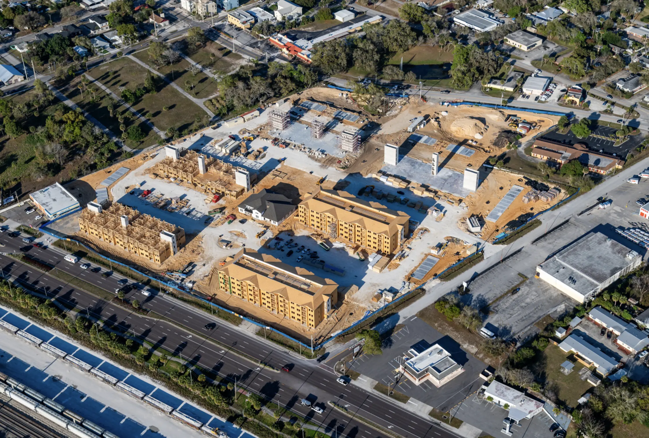 Madison Grove Rockledge Aerial in construction