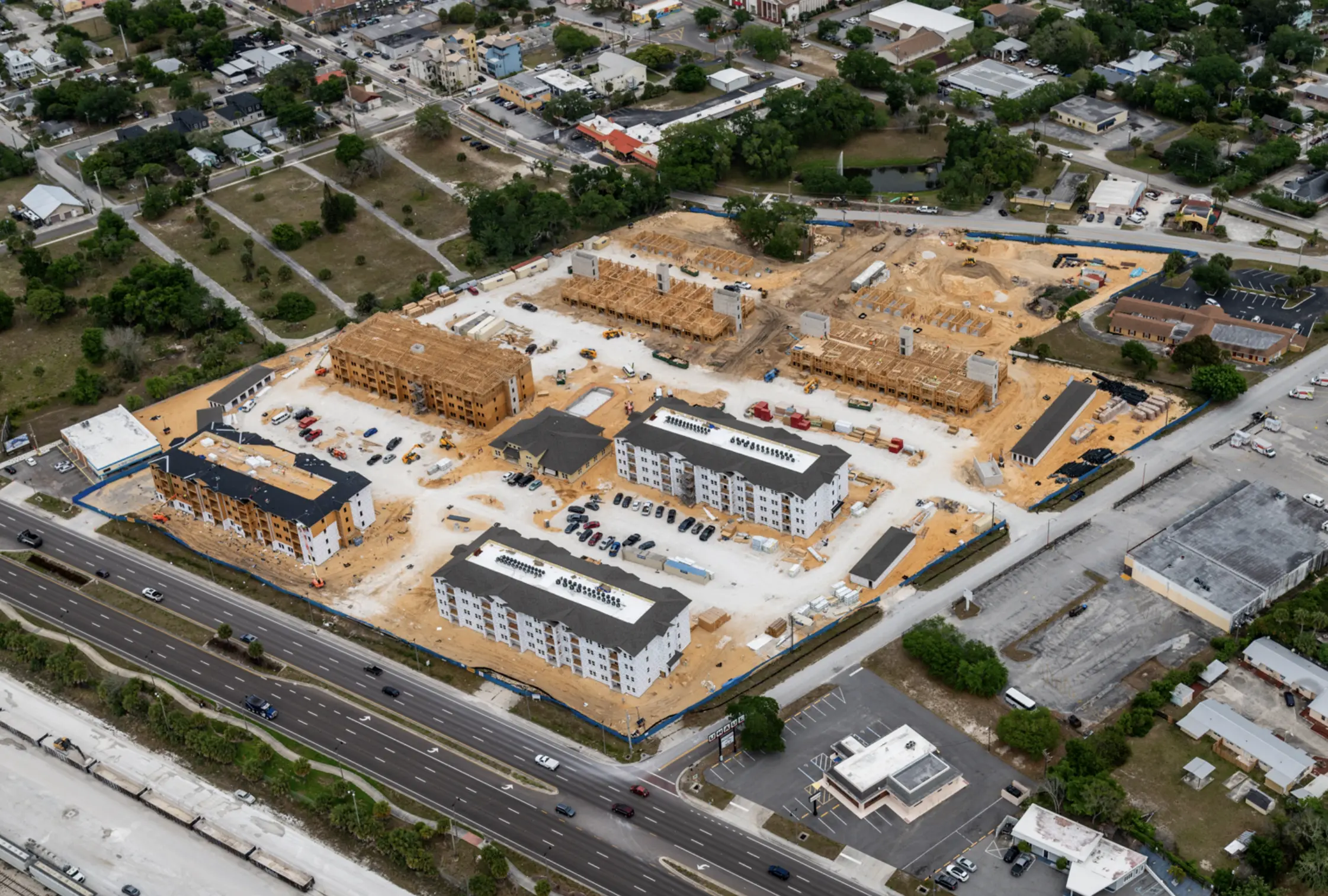 Madison Grove Rockledge Aerial in construction