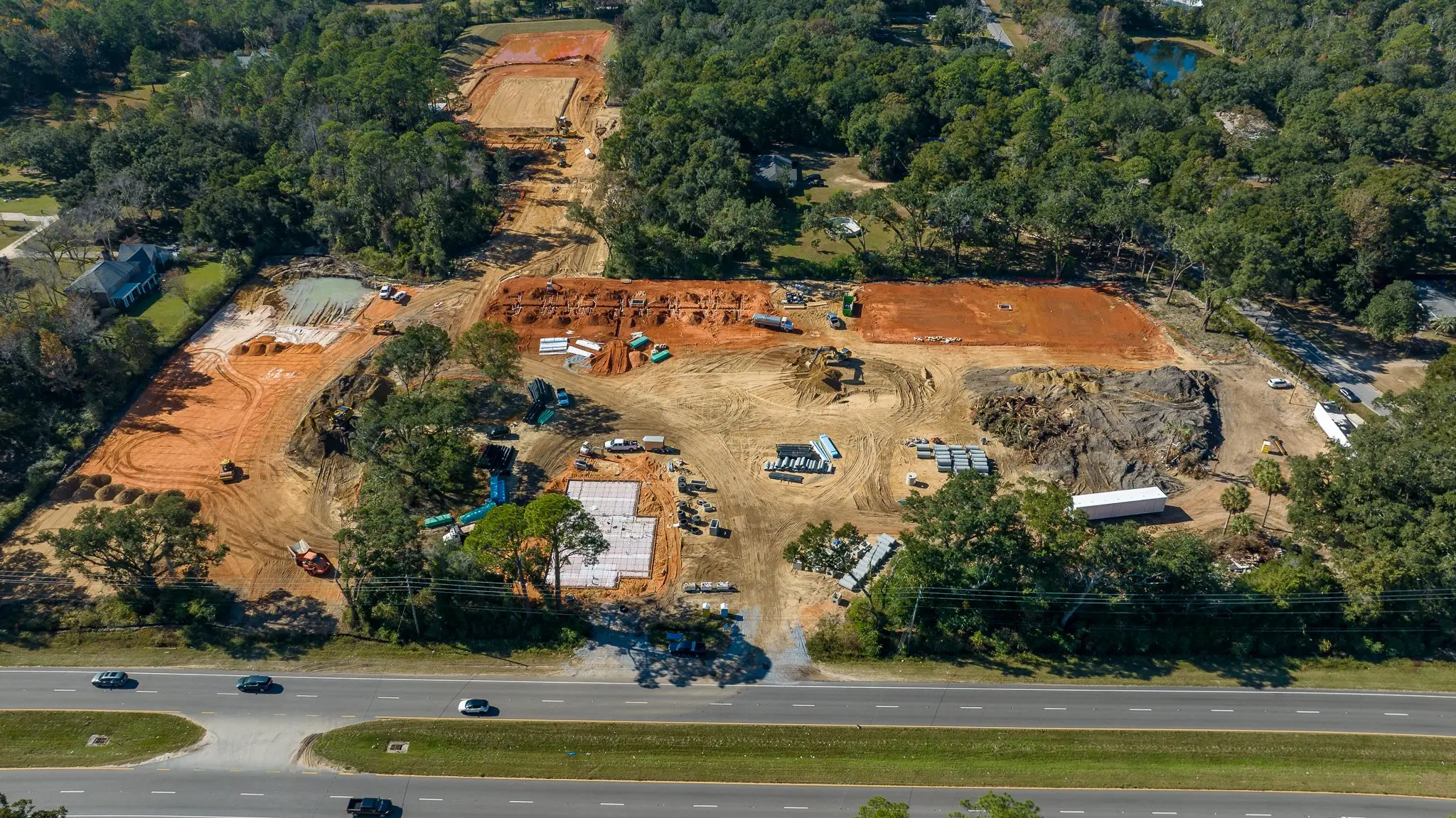 Madison Shores Pensacola Aerial in construction